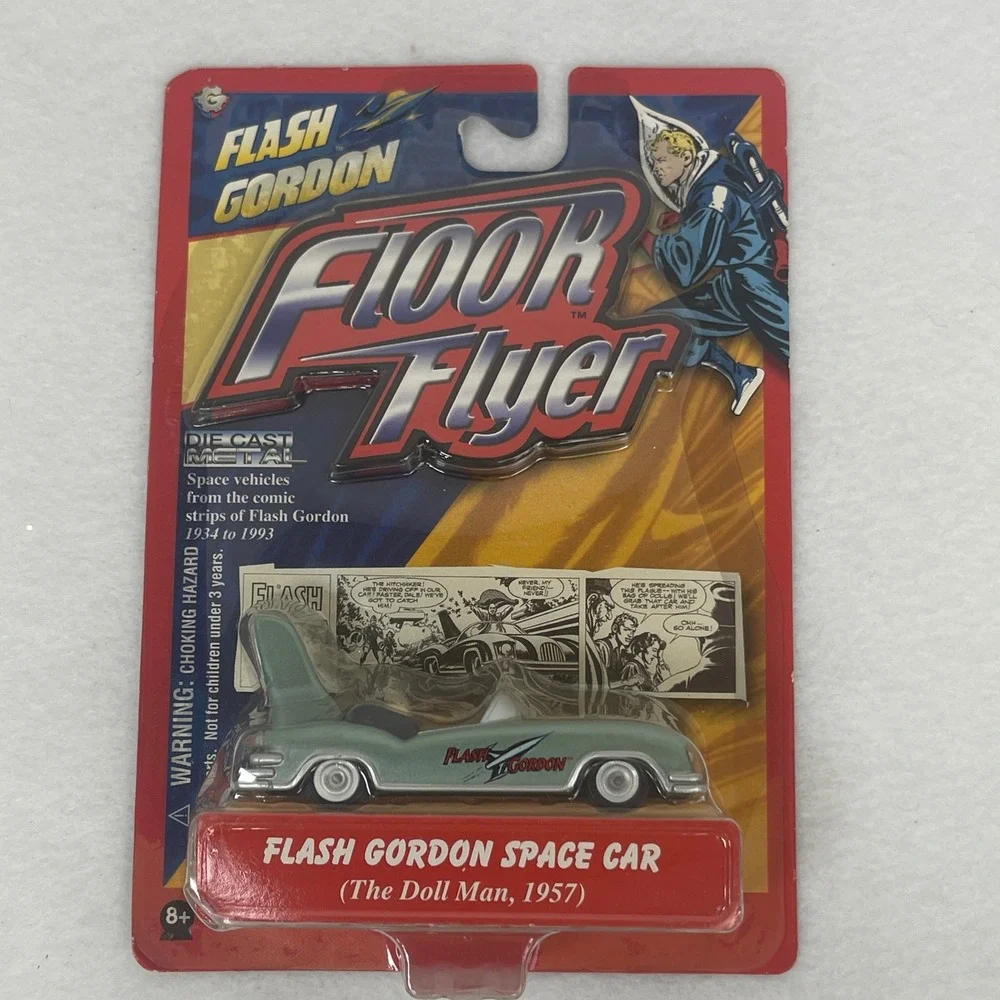 Gearbox Flash Gordon Floor Flyer Space Car The Doll Man 1957 Die-Cast Metal Toy